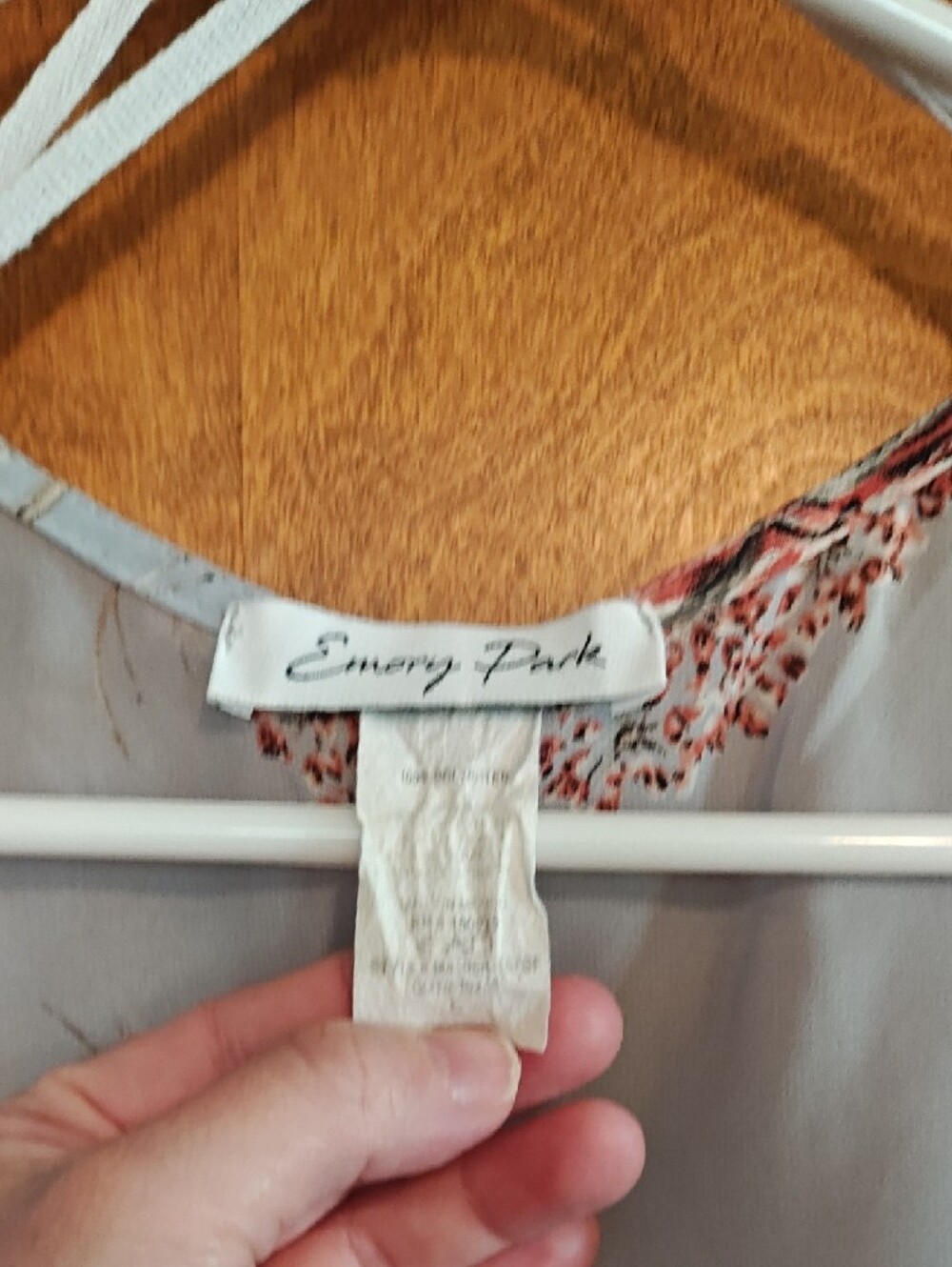 Emory Park Open Front Woven Floral Kimono - Picture 2 of 4